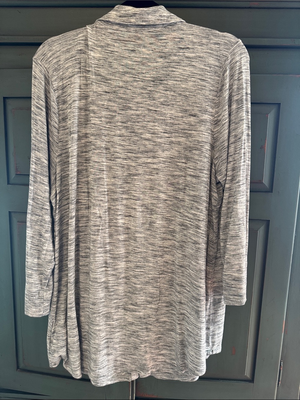 EUC Merona XL Heather Gray Soft Knit Top/Shacket So Soft! Button down Pockets - Picture 2 of 8